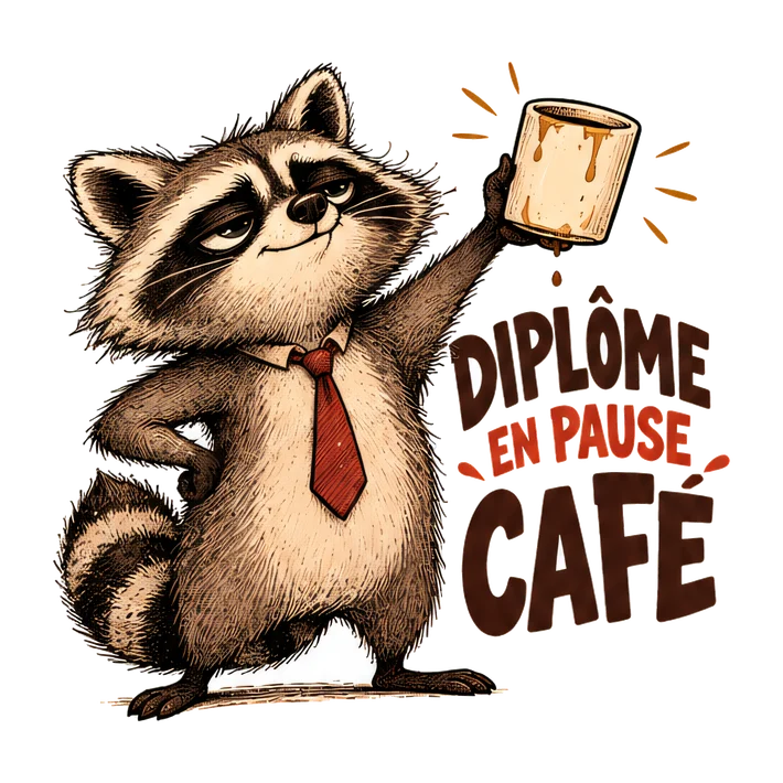 Diplôme en pause café