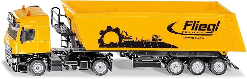 SIKU 3537, Camion à Benne basculante, 1:50, Métal,Plastique, Rouge, Benne basculante