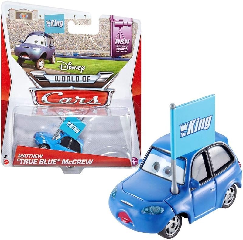 Disney Pixar Cars - Matthew "True Blue" McCrew (RSN Racing Sports Network #7 of 8) - Véhicule Miniature - Voiture