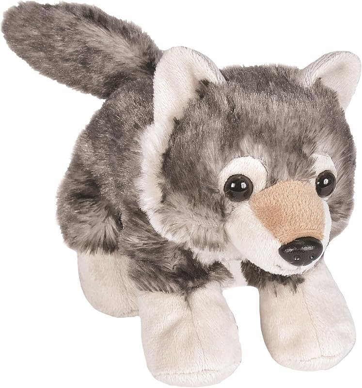 Wild Republic - 16244 - Peluche - Hug'ems - Loup - 18 cm