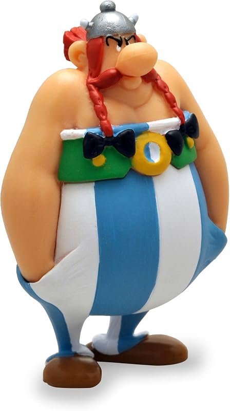 Plastoy Astérix Figurine Obélix mains dans les poches - Plastique - 8 cm