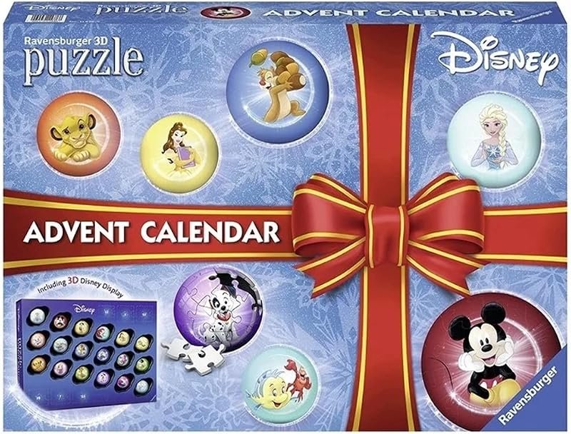 Calendrier de l'Avent Ravensburger avec petits puzzles 3D Disney