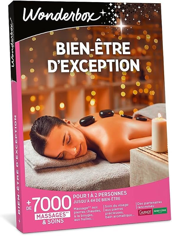 Coffret cadeau Wonderbox bien-être et soins