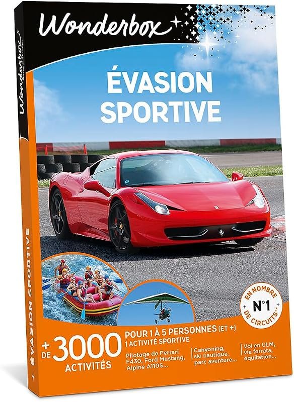 Coffret cadeau Wonderbox escapade sportive à sensations