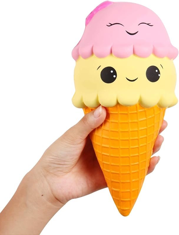 Anboor 23cm Squishy CôNe CrèMe GlacéE Parfumé Grande Jouets Anti-Stress Fantaisie 1 Pcs