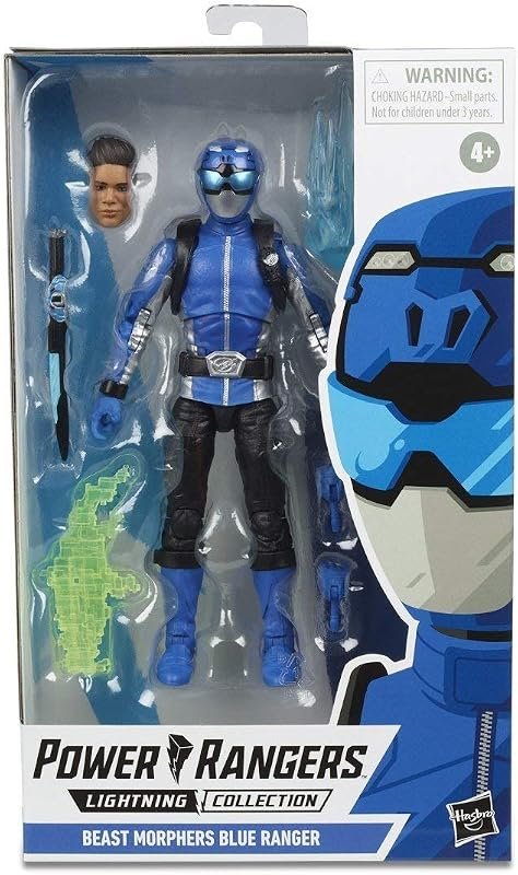 Power Rangers Lightning Collection - Figurine Ranger Bleu Beast Morphers de 15 cm