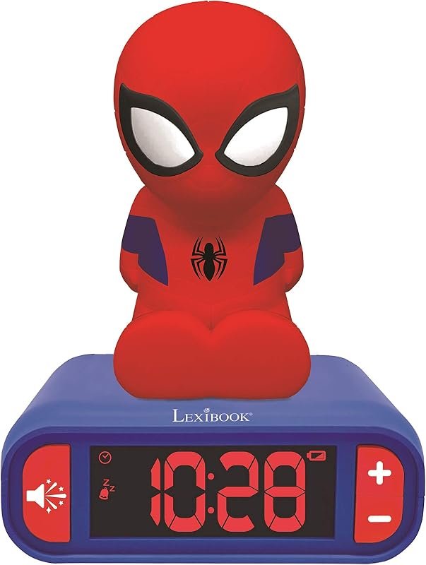 Lexibook, Spider-Man Réveil Veilleuse, RL800SP