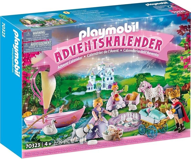 Calendrier de l'Avent Playmobil coloré sur le thème du pique-nique royal