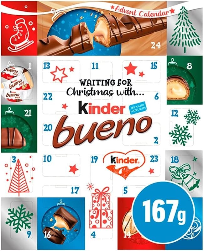 Calendrier de l'Avent Kinder Bueno avec bouchées chocolatées