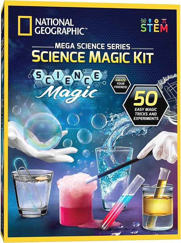 Kit d'expériences scientifiques avec baguette et flacons