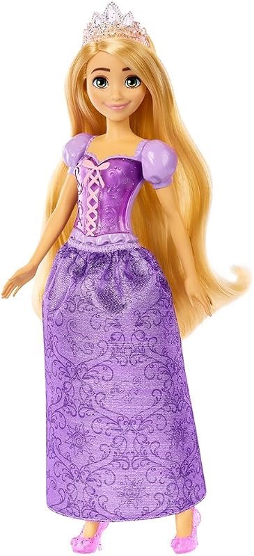 Mattel Disney Princesses Raiponce, Poupée Articulée Princesse , Inclus Une Tenue Du Film Scintillante, Couronne Diadème Et Accessoires De