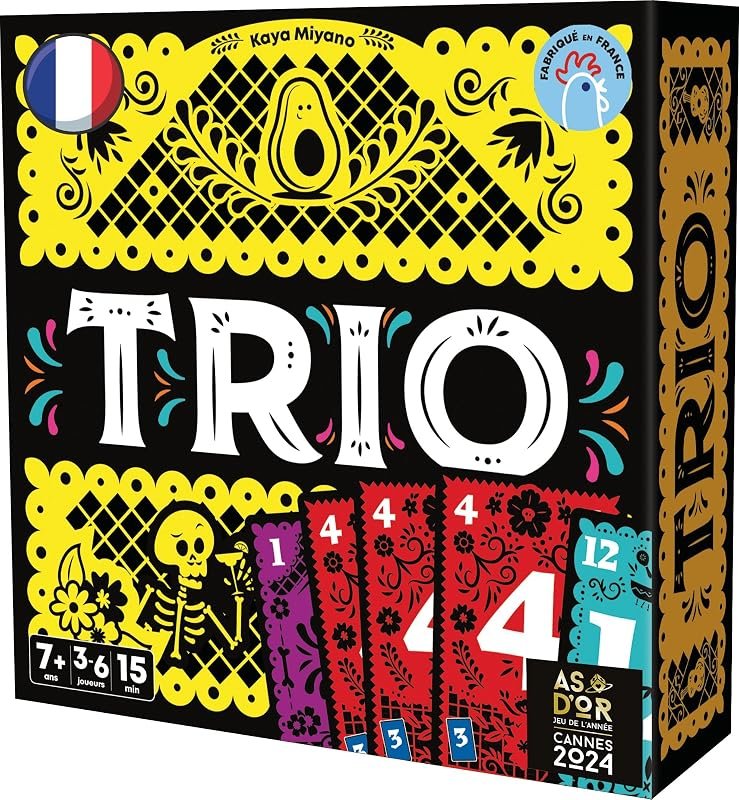 Boîte du jeu de cartes Trio