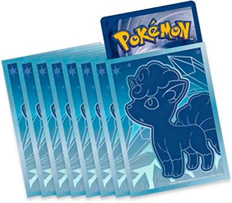 Lot de 65 pochettes Dresseur Elite pour Pokémon - Affichez vos cartes avec les pochettes promotionnelles des boîtes Pokémon - Bleu Alola