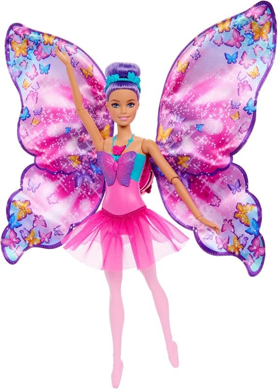 Barbie Poupée Danseuse Papillon 2-en-1