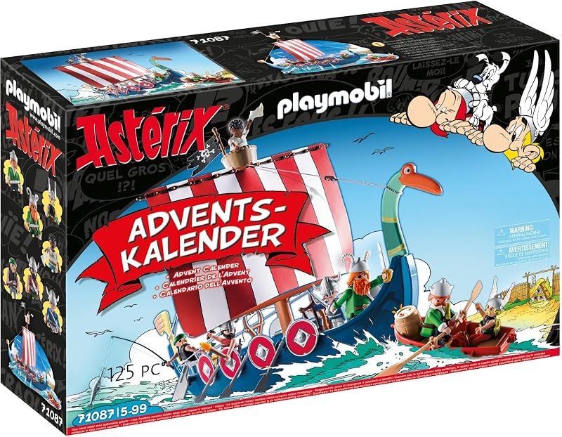 Calendrier de l'Avent Playmobil sur le thème d'Astérix et des pirates
