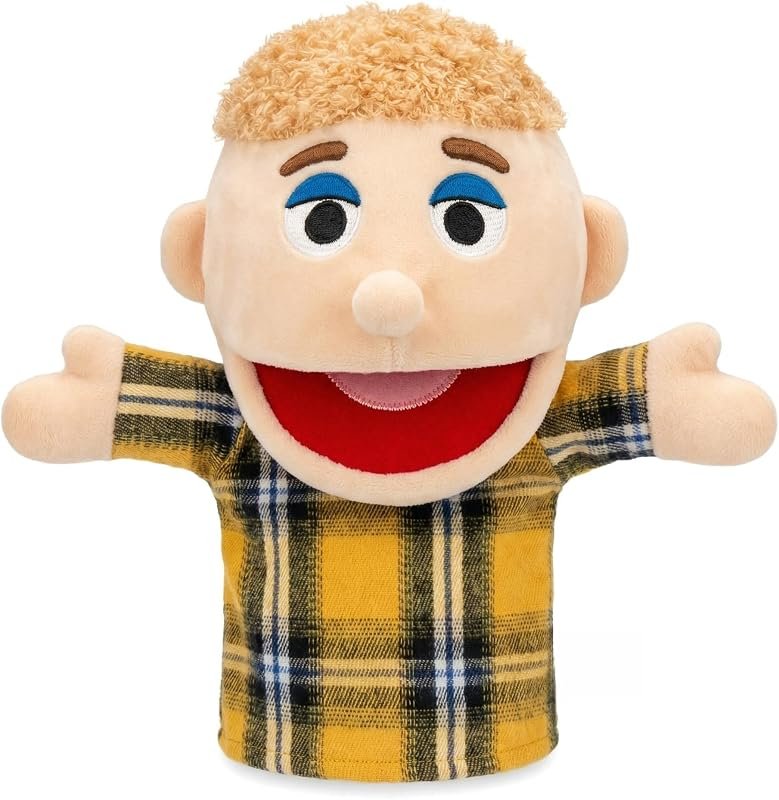 Marionnettes familiales,Comprend Grand-père,Grand-mère,Papa,Maman,Fille,Fils avec Bouche Ouverte Mobile,parfaites pour raconter des