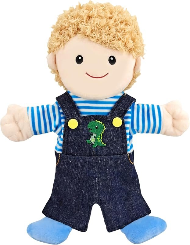 Marionnettes familiales pour Enfants, Comprend Grand-père, Grand-mère, Papa, Maman, Fille, Fils, parfaites pour raconter des Histoires