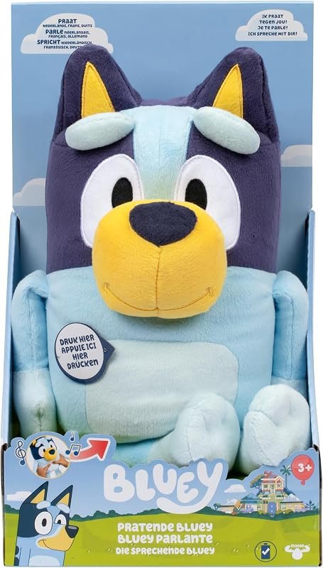 BlueY Peluche Heure du Dodo 33 cm avec Couverture et 7 répliques