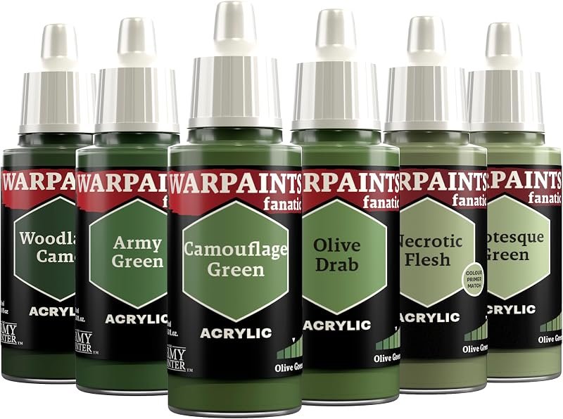 The Army Painter, Warpaints Fanatic Flexible Triad: Olive Greens 6x18ml