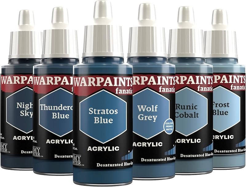The Army Painter, Warpaints Flexible Triad: Desaturated Blue-Greys 6x18ml