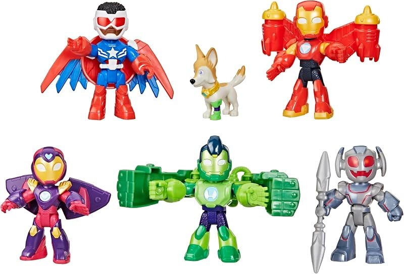 Marvel Iron Man and His Awesome Friends Pack Avengers en Armure, Pack de Figurines