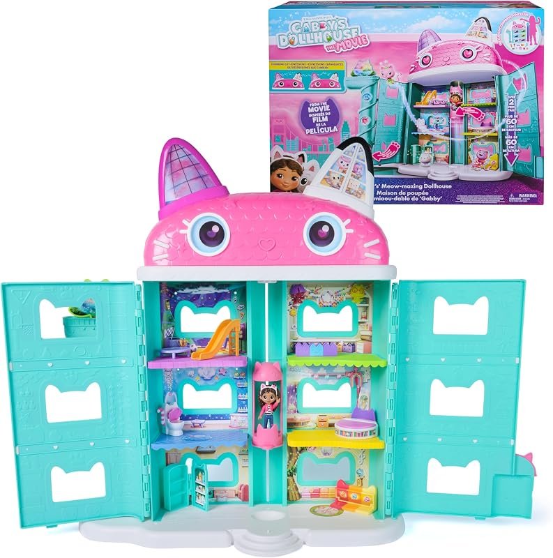 Gabby Et La Maison Magique - Maison De Poupée 60 Cm - 1 Figurine Gabby