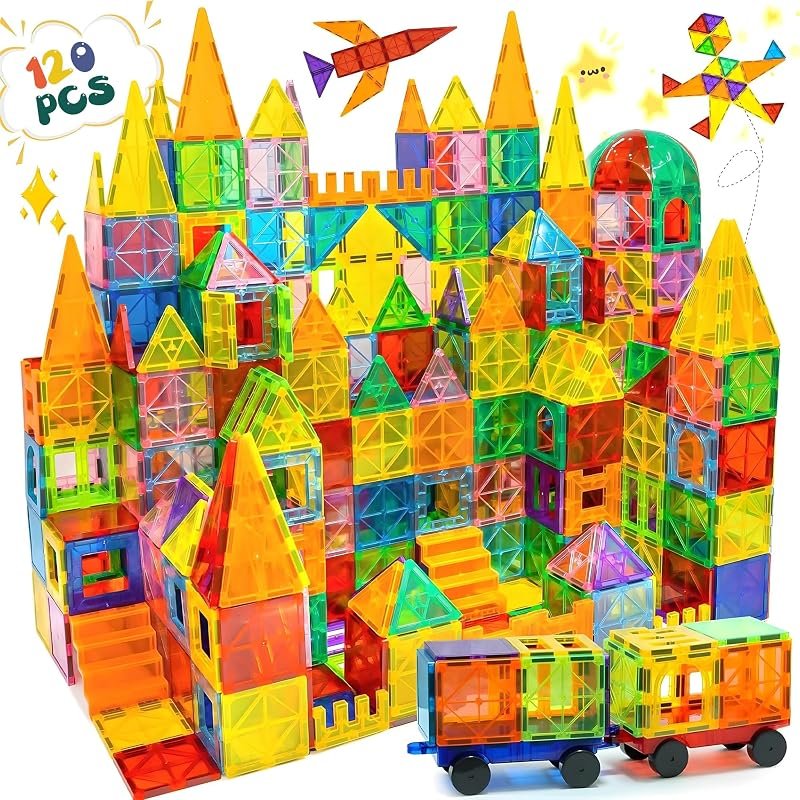 Olvy Blocs de Construction Magnétiques Jeu Éducatif STEM