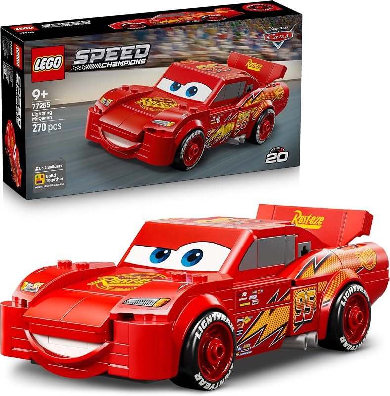 LEGO Speed Champions | Flash McQueen - Jouet Voiture de Course - Maquette Collector - Cadeau Disney pour Garçon ou Fille dès 9 Ans & Fans