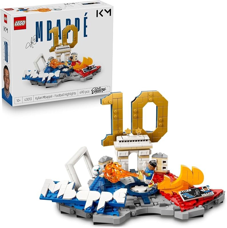 Maquette LEGO Kylian Mbappé avec minifigurine