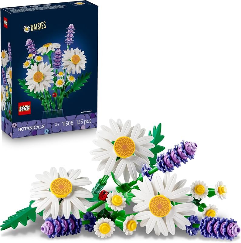 Bouquet LEGO de marguerites et lavande