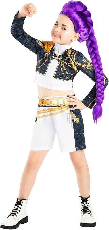Rubies Official Netflix K-Pop Demon Hunters Rumi Golden Classic Child Costume, Kids Fancy Dress