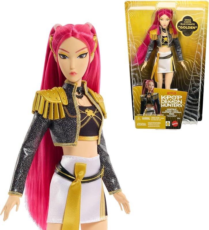 Mattel Kpop Demon Hunters HUNTR/X Mira Golden Poupée Chantante