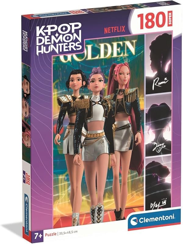 Puzzle Super K-Pop Demon Hunters 180 Pièces 48,5x33,5 cm Enfant Dès 7 Ans