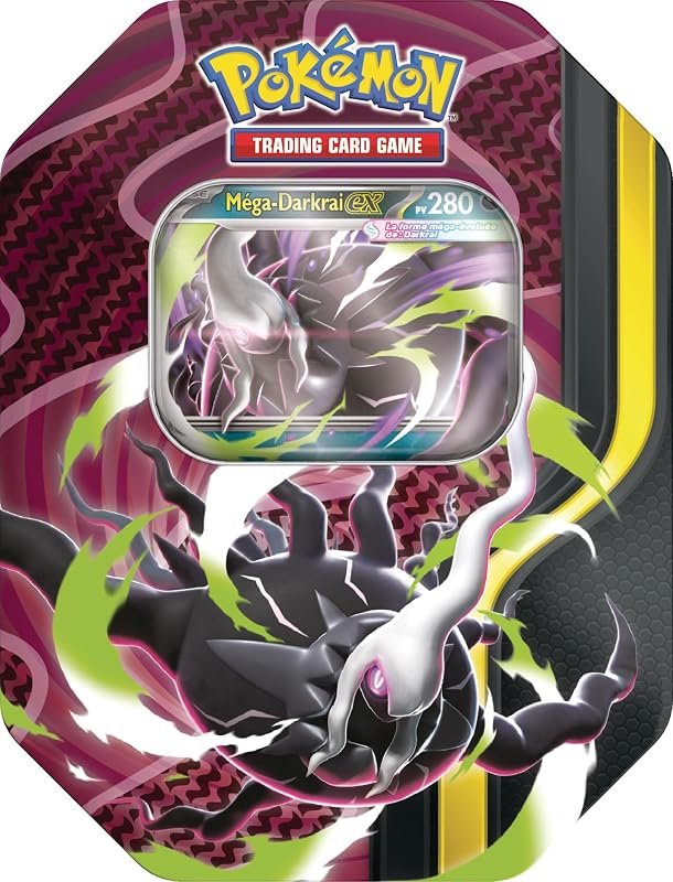 Pokémon: Boîte Méga Puissances – Méga-Darkrai-ex (4 boosters et 1 Carte Promo Brillante)